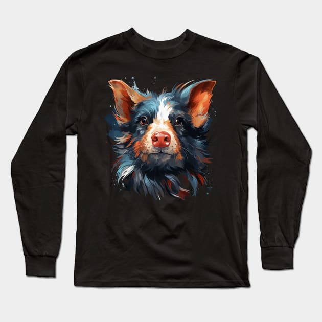 Patriotic Guinea Pig Long Sleeve T-Shirt by JH Mart